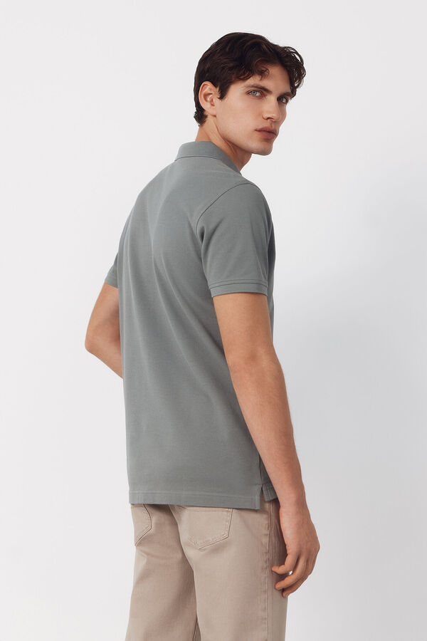 Cortefiel Polo b&aacute;sico piqu&eacute; slim Kaki