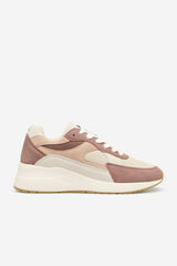 Cortefiel Tenis de suela gruesa Rosa