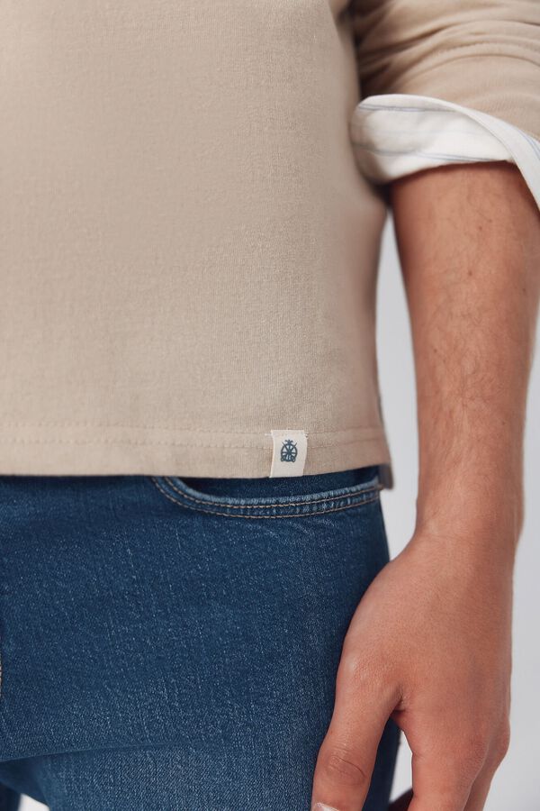 Cortefiel Polo rugby Beige