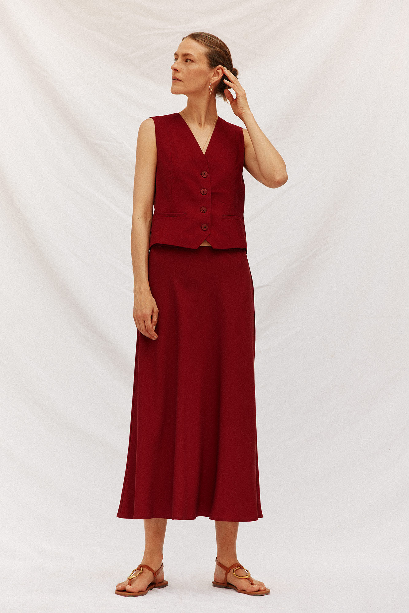 Cortefiel Pantal&oacute;n de vestir con cintur&oacute;n