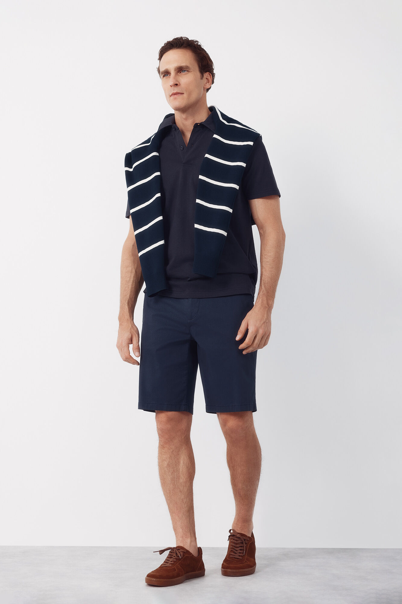 Cortefiel Polo liso bolsillo