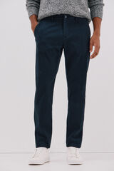 Cortefiel Pantal&oacute;n chino estampado slim Azul oscuro