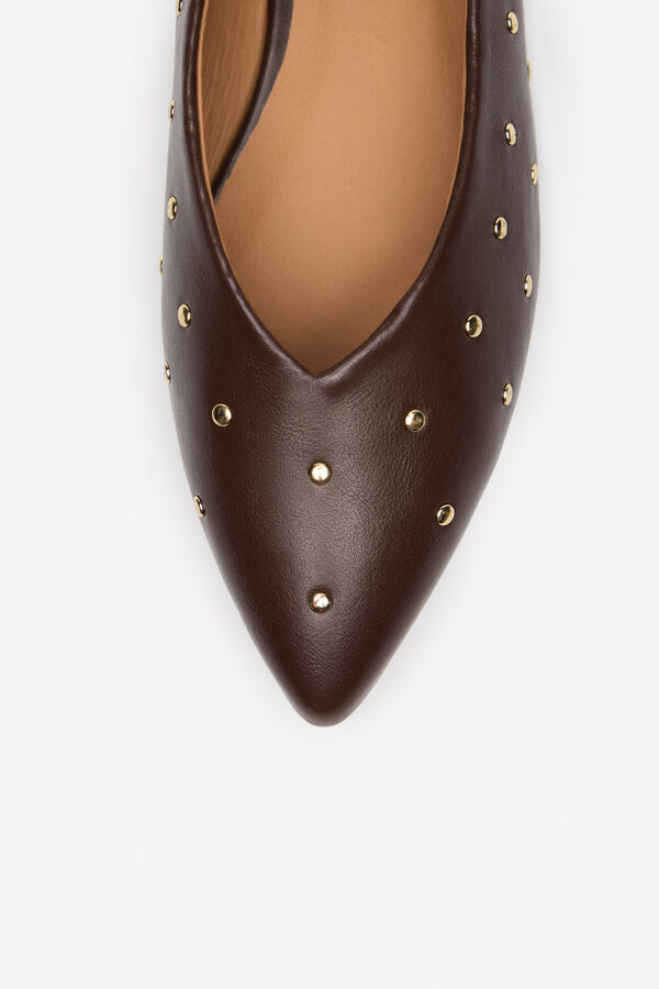 Cortefiel Zapatillas de piel Arena