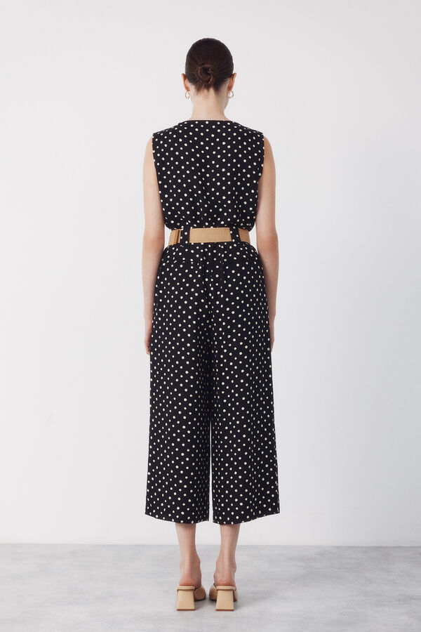 Cortefiel Jumpsuit con cintur&oacute;n Multicolor