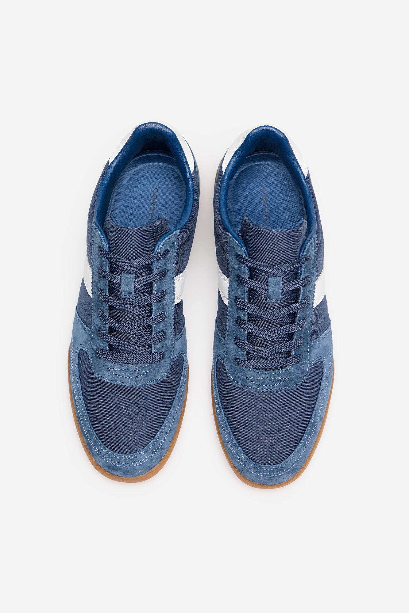 Cortefiel Zapatilla piel y textil