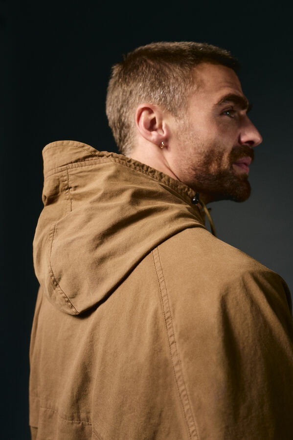 OOTO Parka corta algod&oacute;n Marr&oacute;n