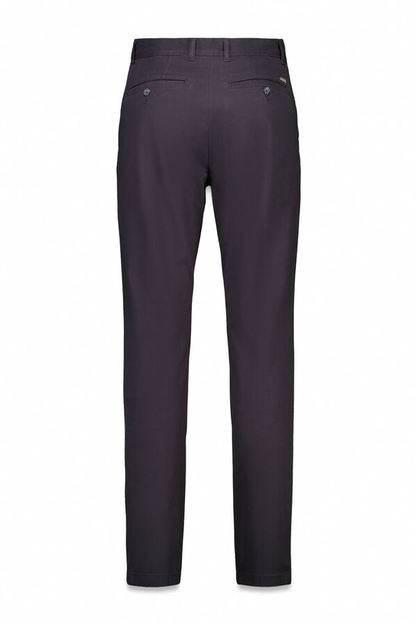 Cortefiel Pantal&oacute;n chino print slim Negro