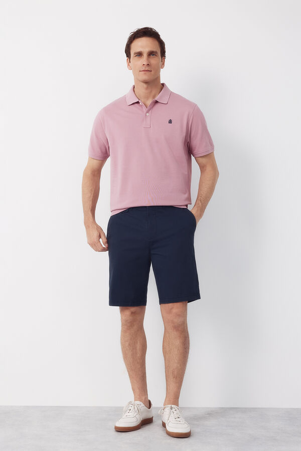 Cortefiel Polo b&aacute;sico piqu&eacute; Rosa