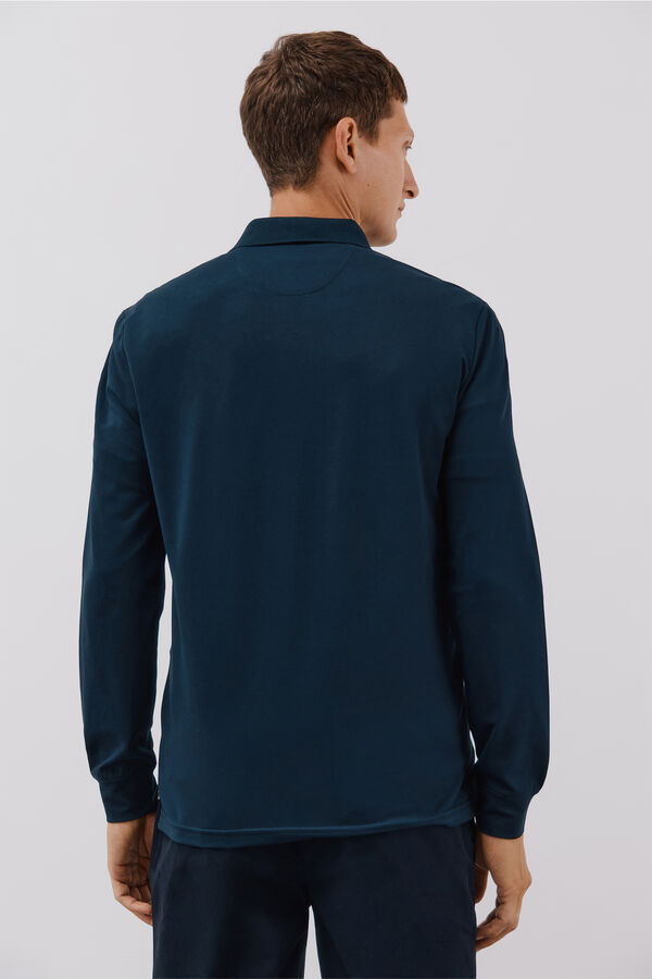 Cortefiel Polo regular fit Azul marino