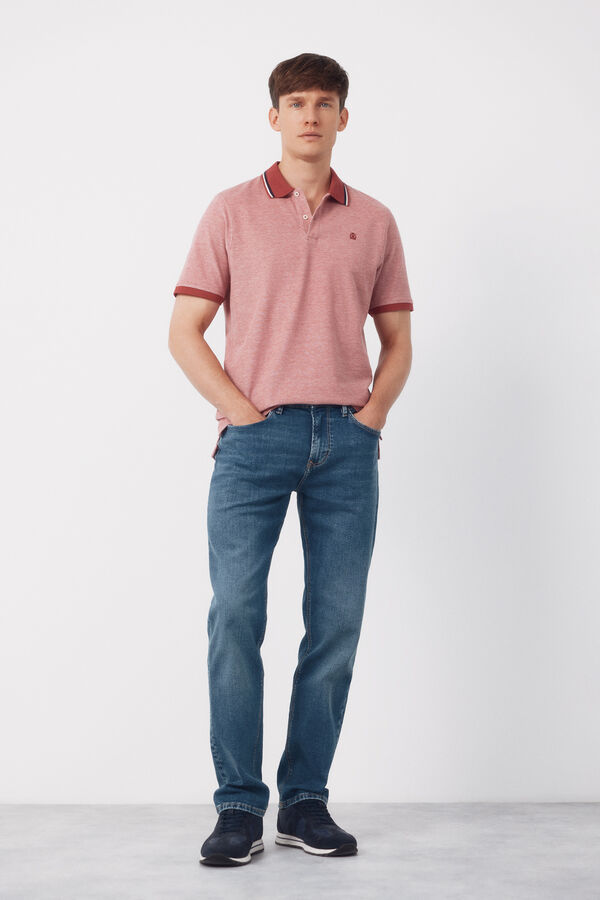 Cortefiel Polo oxford Rosa