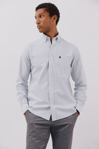 Cortefiel Camisa oxford de raya candela