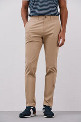 Cortefiel Pantal&oacute;n chino ligero slim fit Beige