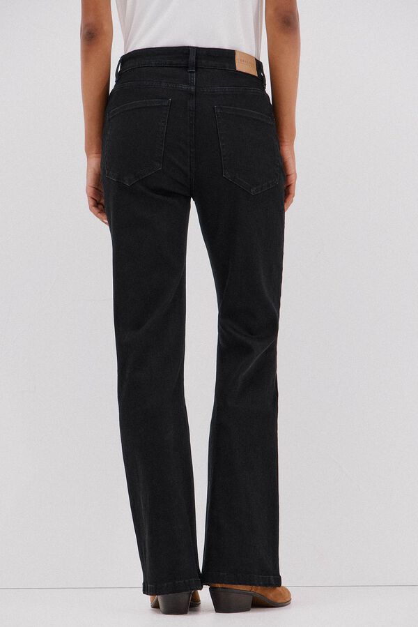 Cortefiel Jeans campana Negro