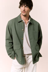 OOTO Sobrecamisa algod&oacute;n lino Kaki