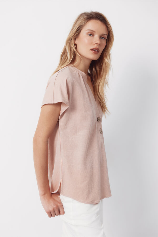 Cortefiel Blusa c&oacute;moda Rosa