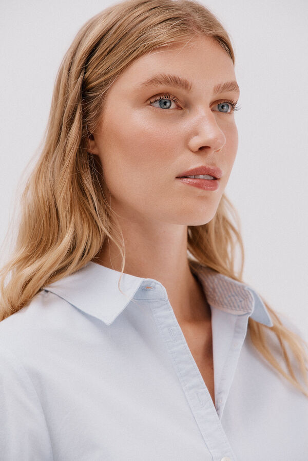 Cortefiel Camisa oxford Azul