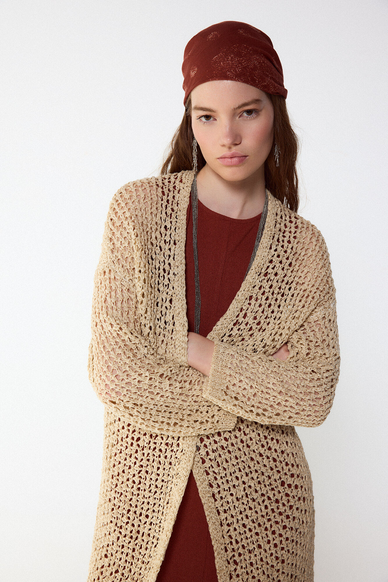 Slowlove C&aacute;rdigan con cinta