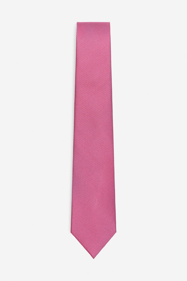 Cortefiel Corbata seda natural Fucsia