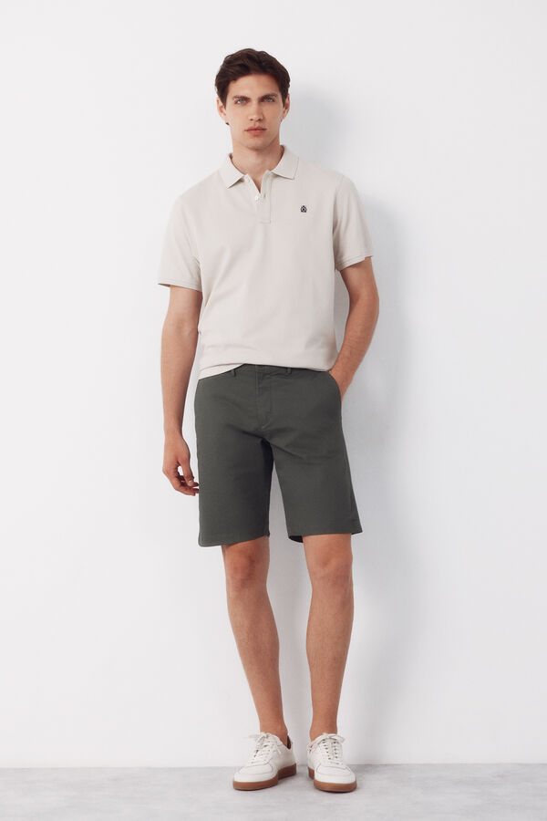 Cortefiel Polo b&aacute;sico piqu&eacute; Beige