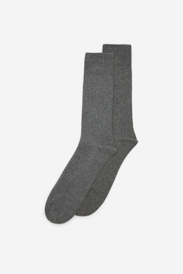 Cortefiel Calcet&iacute;n COOLMAX&reg; liso Gris