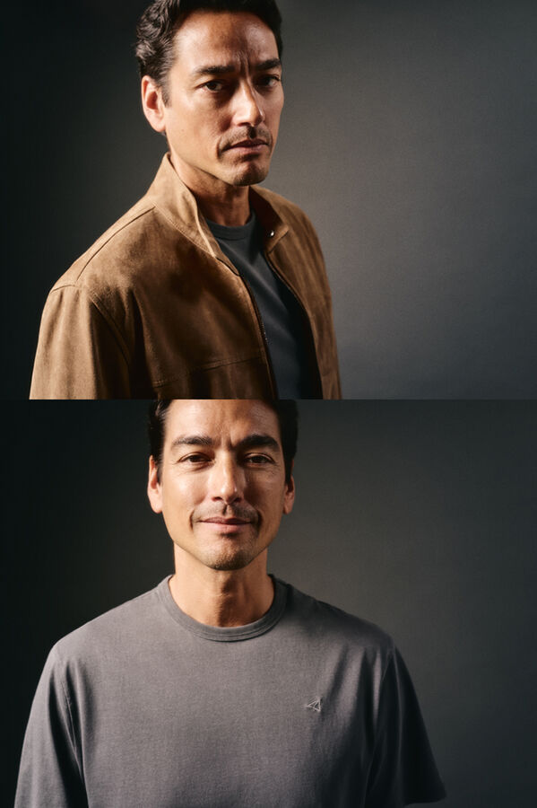 OOTO Camiseta b&aacute;sica con bordado avi&oacute;n Gris