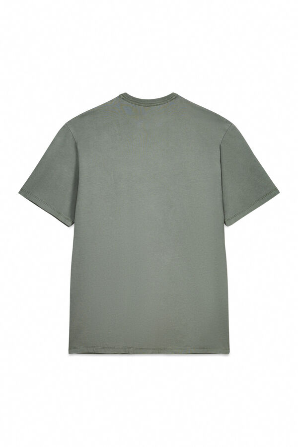 OOTO Camiseta b&aacute;sica con bordado avi&oacute;n Kaki