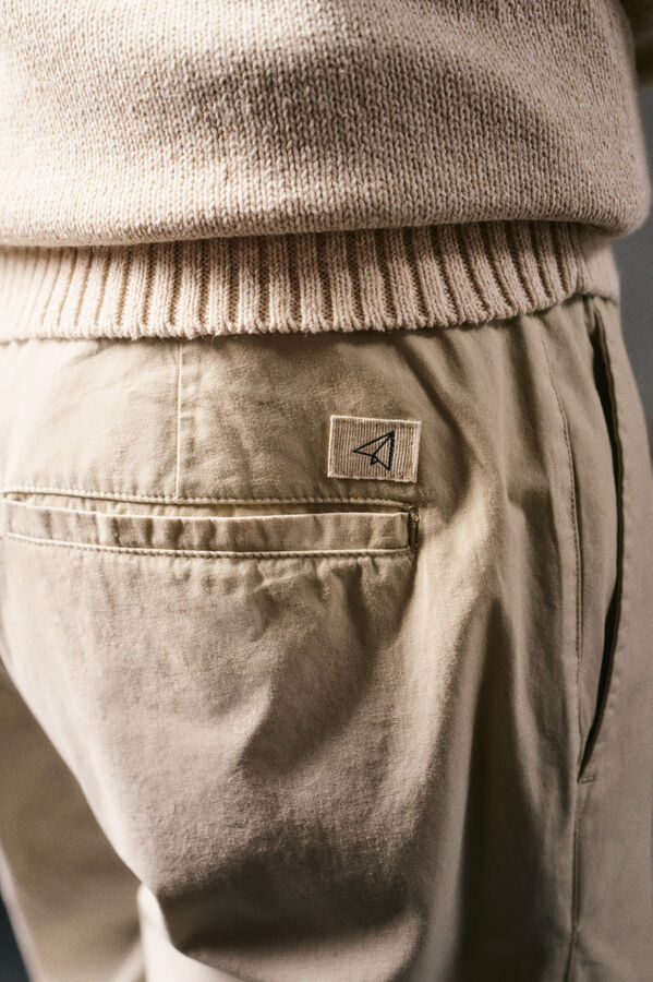 OOTO Pantal&oacute;n ligero gomas Beige