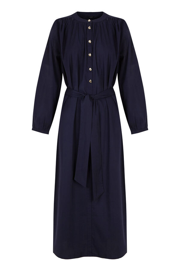 Cortefiel Vestido de popel&iacute;n Azul marino