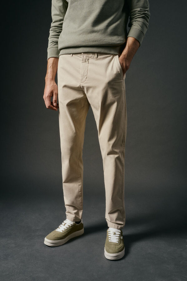 OOTO Pantal&oacute;n chino slim Beige