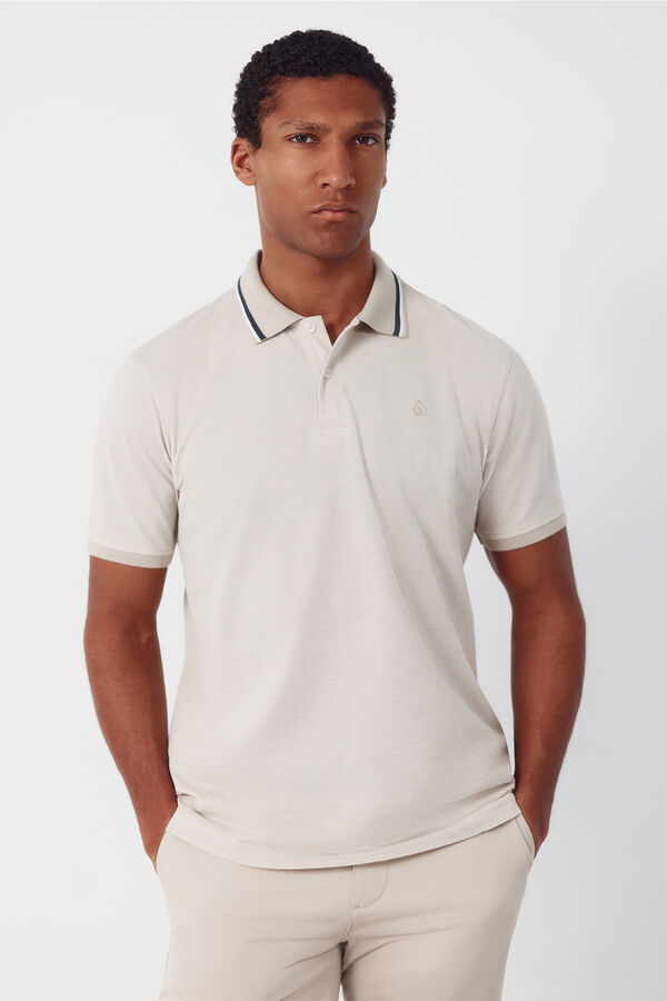 Cortefiel Polo oxford Beige