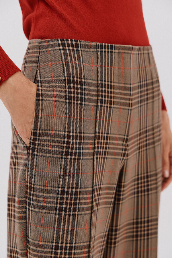 Cortefiel Pantal&oacute;n de mujer a cuadros Arena