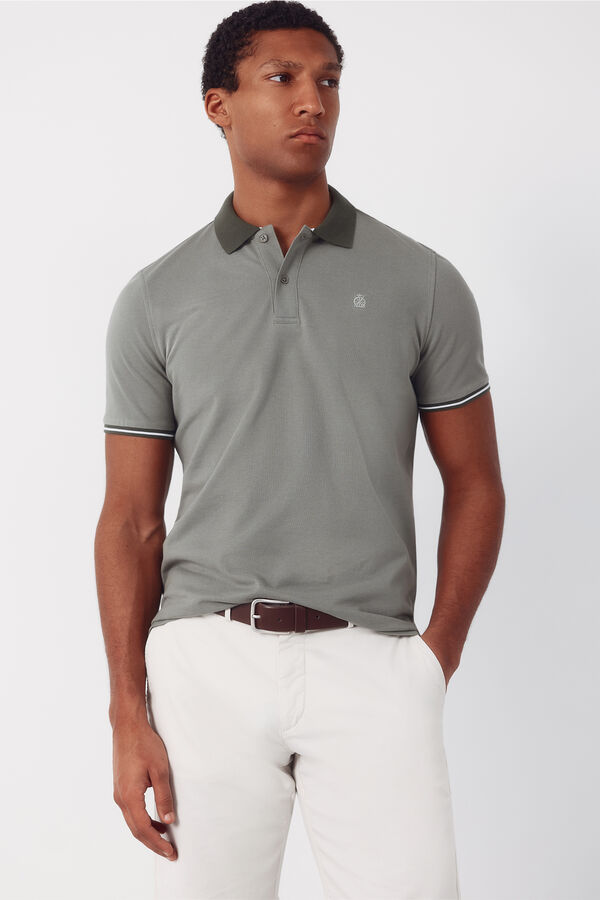 Cortefiel Polo piqu&eacute; Kaki