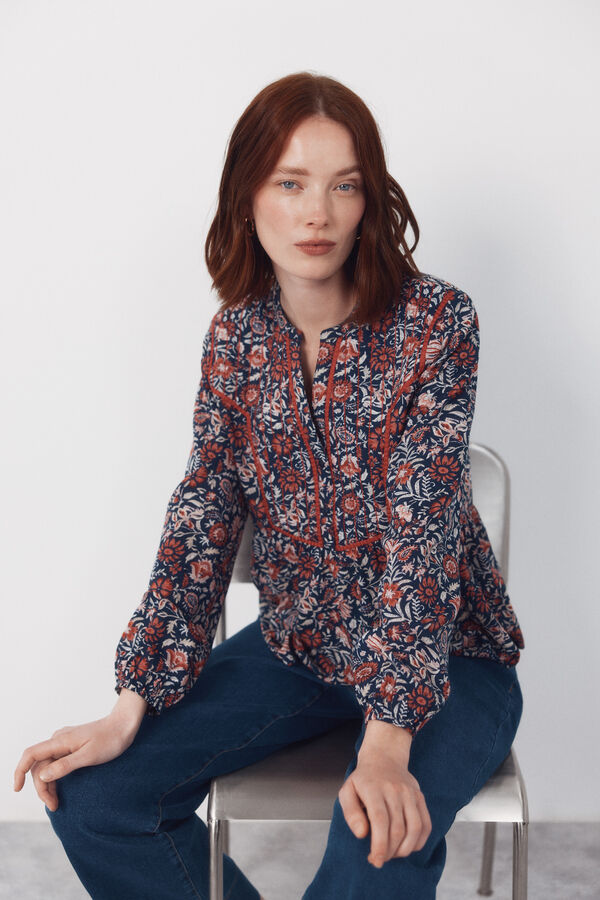 Cortefiel Blusa mao acolchada Multicolor