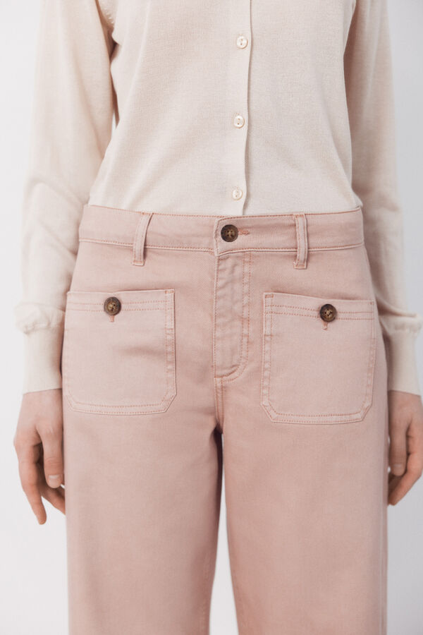 Cortefiel Jeans marine con bolsillos Rosa