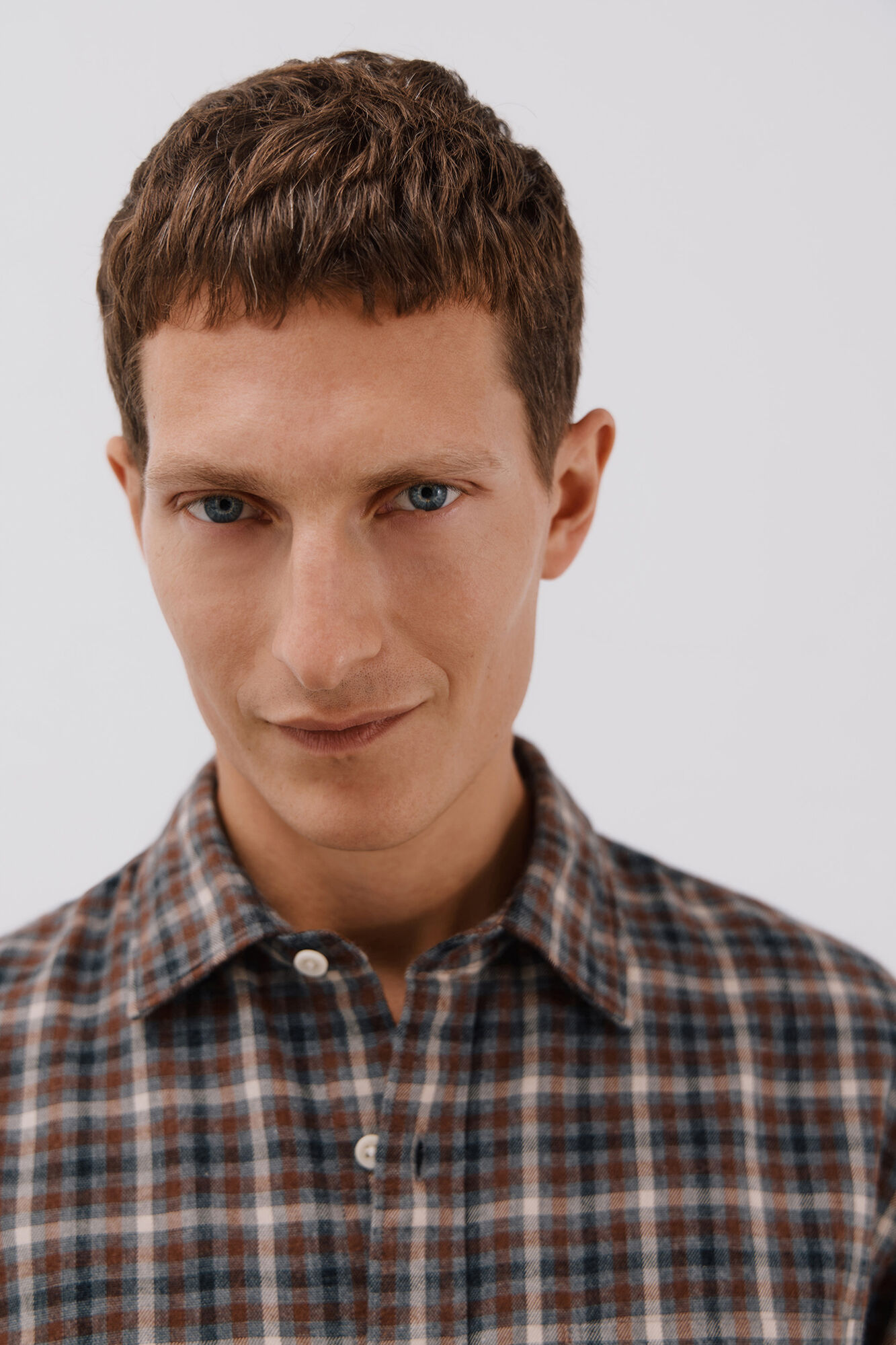 Cortefiel Camisa cuadros Tencel