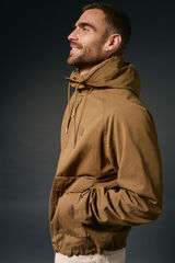 OOTO Parka corta algod&oacute;n Marr&oacute;n