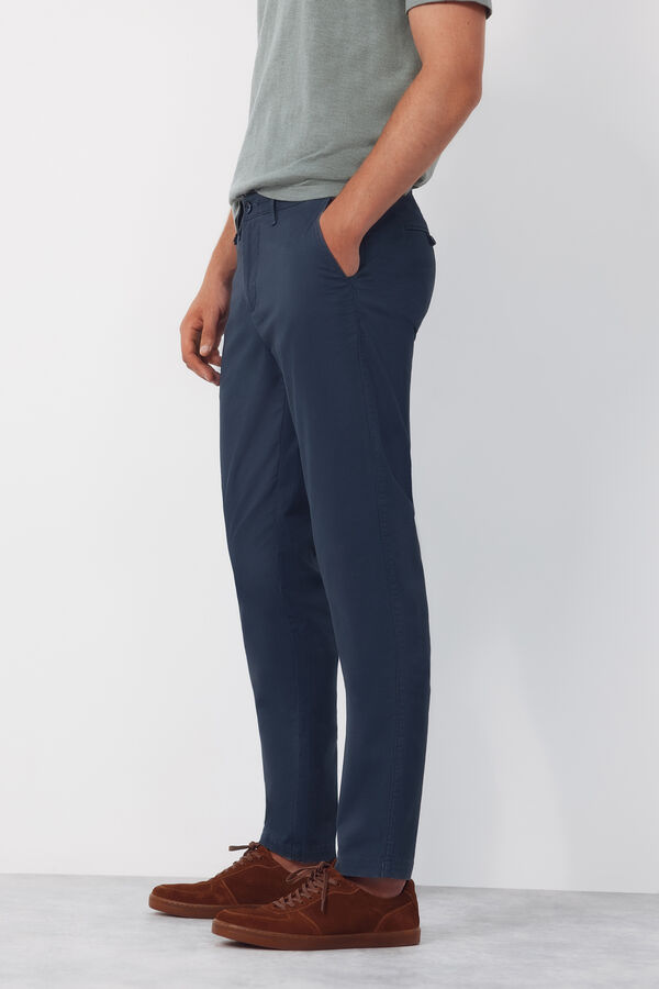 Cortefiel Pantal&oacute;n chino print slim Azul
