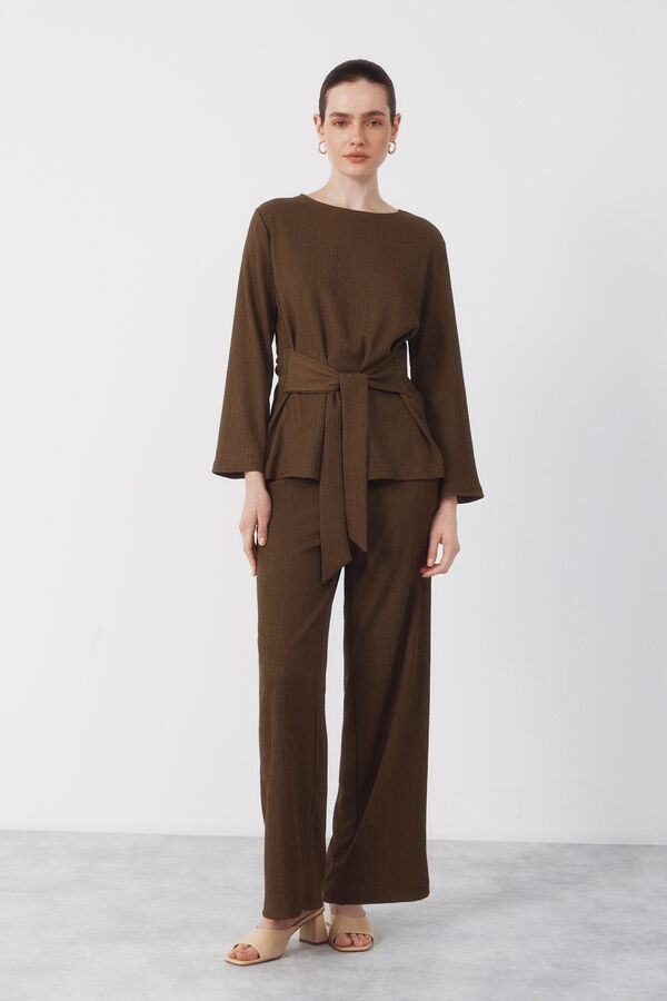 Cortefiel Pantal&oacute;n de tejido Kaki