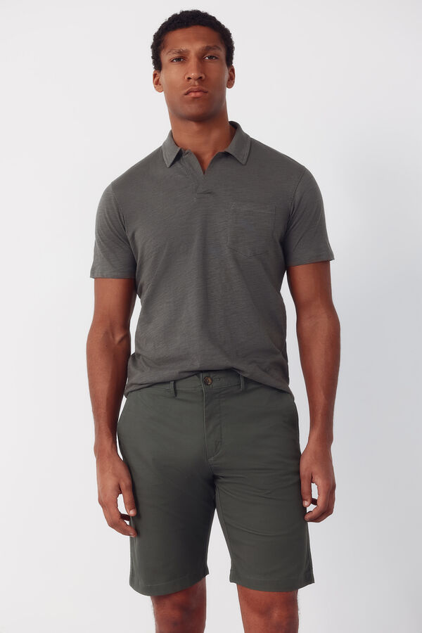 Cortefiel Bermuda chino Kaki