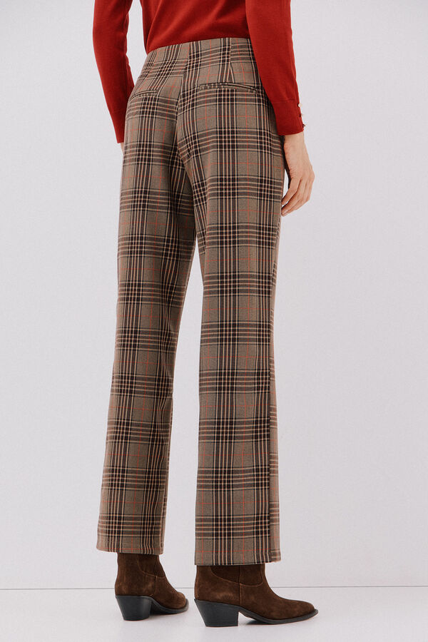 Cortefiel Pantal&oacute;n de mujer a cuadros Arena