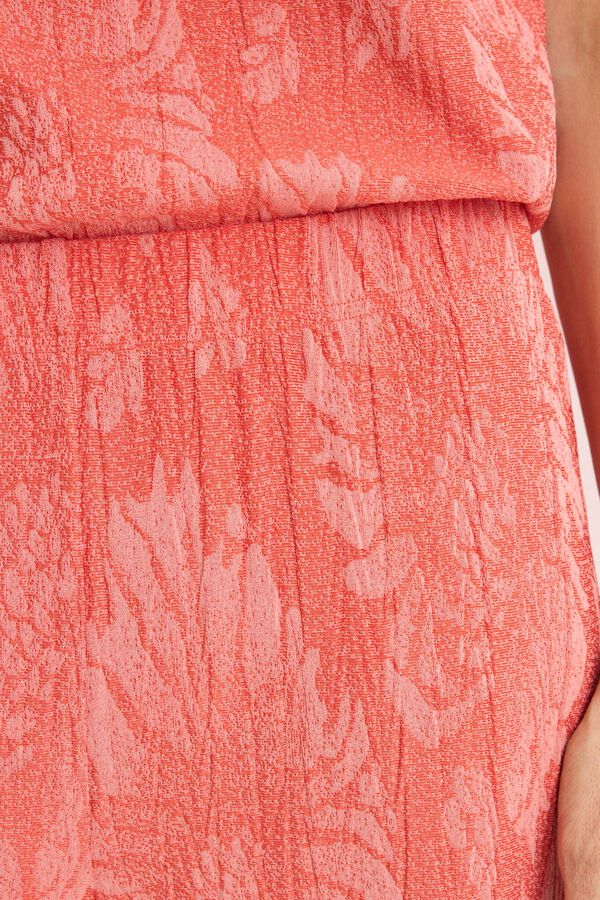 Cortefiel Pantal&oacute;n largo recto Coral