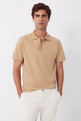 Cortefiel Polo textura Beige