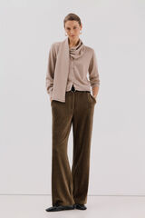 Cortefiel Chamarra con bufanda Beige