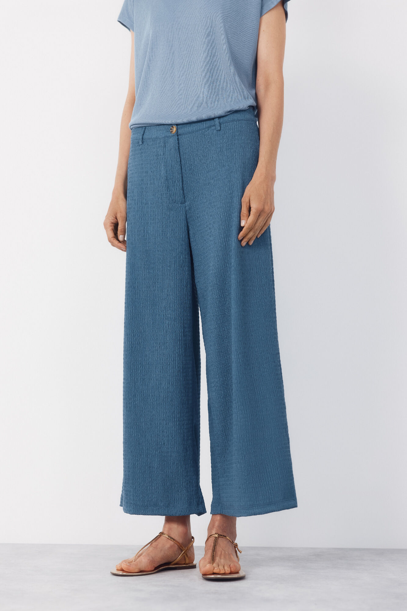 Cortefiel Pantal&oacute;n fluido con textura