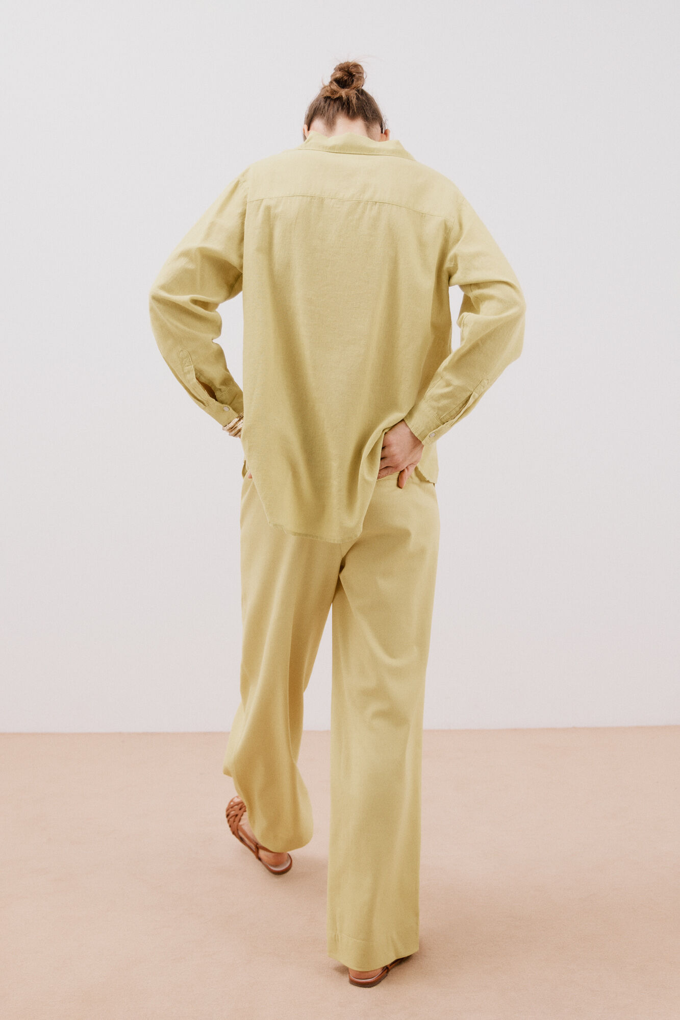 Cortefiel Pantal&oacute;n lino