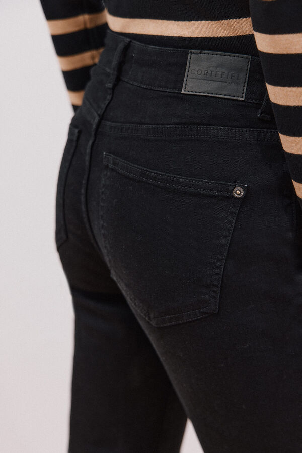 Cortefiel Jeans rectos Negro