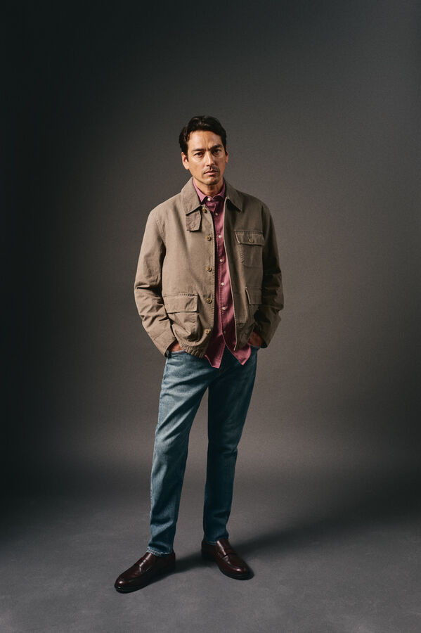 OOTO Cazadora worker cuello pana Kaki