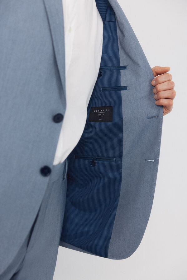 Cortefiel Americana traje serreta Serie XXI azul Azul