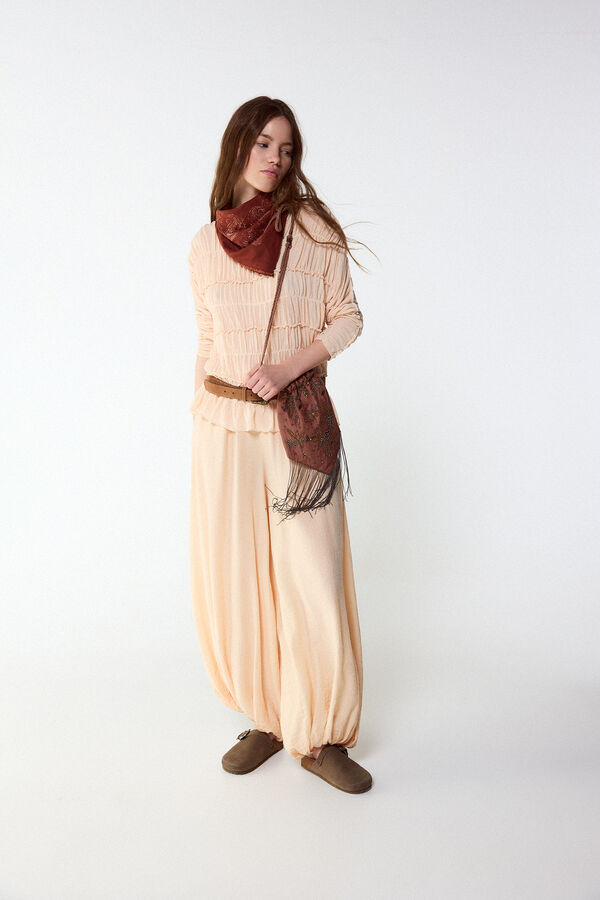 Slowlove Top con frunces Arena