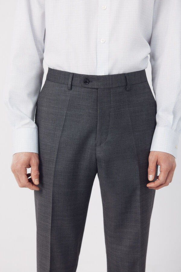 Cortefiel Pantal&oacute;n traje dynamic estructura gris Gris oscuro